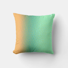 ミニマリズム抽象芸術アー淡い色のトターコイズグリーンベージュ クッション