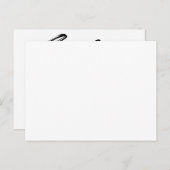 ミニマリズム日付カードの保存 案内ポストカード (正面/裏面)