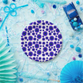 ミニマリズム明るい紫抽象芸術 ペーパープレート (パーティー)