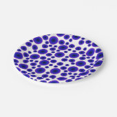 ミニマリズム明るい紫抽象芸術 ペーパープレート (アングル)