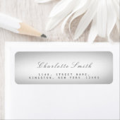 ミニマリズム灰色の影差出人住所ラベル ラベル (インサイチュ)