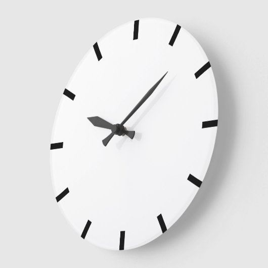 ミニマリズム白黒ホームオフィスアーバン ラージ壁時計 (傾斜)
