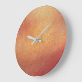 ミニマリズム絵を描グランギーの抽象芸術金ゴールドブラウン ラージ壁時計 (傾斜)