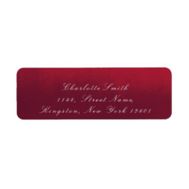 ミニマリズム赤BurgundyホワイトRSVP エレガント ラベル