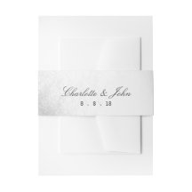 ミニマリズム銀箔差出人住所ラベル