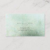 ミニマリズム黄金のサークル抽象芸術グリーンリーVip 名刺 (裏面)