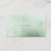 ミニマリズム黄金のサークル抽象芸術グリーンリーVip 名刺 (正面)