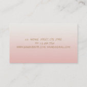 ミニマリズム エレガント モダン 名刺 (裏面)