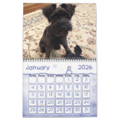 ミニマリズム・カレンダー任意の年/サイズ/色/デザイン カレンダー (1月 2026)