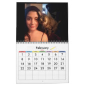 ミニマリズム・カレンダー任意の年/サイズ/色/デザイン カレンダー (2月 2026)