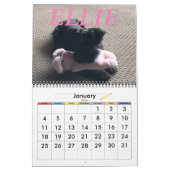 ミニマリズム・カレンダー任意の年/サイズ/色/デザイン カレンダー (1月 2026)