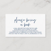 ミニマリズム·ネービー·ブモダンルー·ベビーの本 エンクロージャーカード (正面)