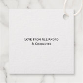 ミニマリズム・フェリズナビダッドタイポグラフィクリスマス フェイバータグ (裏面)