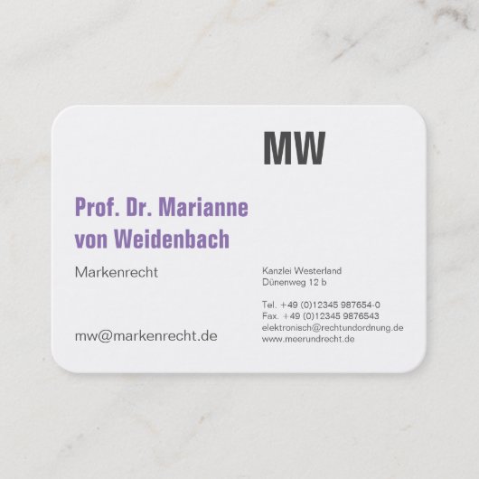 ミニマリズム マキシ カード (正面)