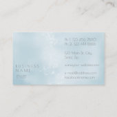 ミニマリズムDandelion紙吹雪グレーガラスグラデーション 名刺 (裏面)