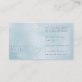 ミニマリズムDandelion紙吹雪グレーガラスグラデーション 名刺 (裏面)