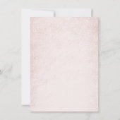 ミニマリデリケートパステルピンクローズ誕生日 招待状 (裏面)