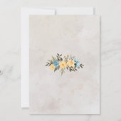 ミニマリポンパスグラスレトロレインボーボホ誕生日 招待状 (裏面)