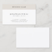 ミニマリモダンスエレガントトトレンディーテンプレート 名刺 (正面/裏面)