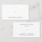 ミニマリモダンスシンプルプロフェッショナル 名刺 (正面/裏面)