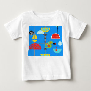 ミニマリモダンストアーティストアートTシャツ ベビーTシャツ