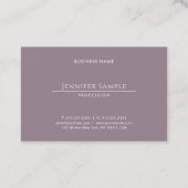 ミニマリモダンストエレガントサロンラグジュアリープレーン 名刺 (裏面)