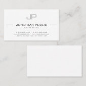 ミニマリモダンストエレガントテンプレート 名刺 (正面/裏面)