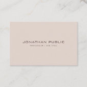 ミニマリモダンストプロフェッショナルエレガントテンプレート 名刺 (正面)