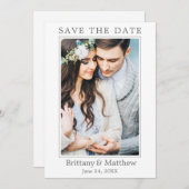 ミニマリモダンスト写真 セーブザデート (正面/裏面)