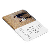 ミニマリモダンスト写結婚真新人の日 マグネット (右側)