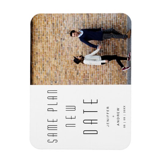 ミニマリモダンスト写結婚真新人の日 マグネット (縦)