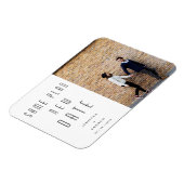 ミニマリモダンスト写結婚真新人の日 マグネット (左側)