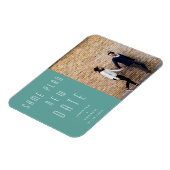 ミニマリモダンスト写結婚真新人の日 マグネット (左側)