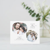 ミニマリモダンスト日付写真を保存 セーブザデート (スタンド正面)