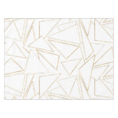 ミニマリモダンスト金ゴールド白線三角形 テーブルクロス (正面(横))