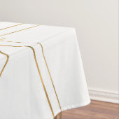 ミニマリモダンスト金ゴールド白線三角形 テーブルクロス (インサイチュ)