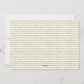 ミニマリモダンスト金ゴールド&ブラックジョイホリデーカード シーズンカード (裏面)