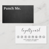 ミニマリモダンスト黒い黒い黒い黒い黒い黒い黒い黒い板のロイヤリティカード 名刺 (正面/裏面)