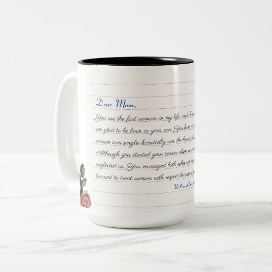 ミニマリモダンスト・モノグラカスタムム・フォトコラージュ ツートーンマグカップ (正面左)