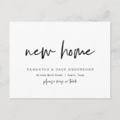 ミニマリモダンスト、新しいホーム・アドレスの発表P ポストカード (正面)