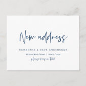 ミニマリモダンスト、新しいホーム・アドレスの発表P ポストカード (正面)