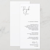 ミニマリモダンズムの台本の場所設定ありがとう プログラム (正面/裏面)