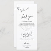 ミニマリモダンズムの場所設定サンキューカード プログラム (正面/裏面)