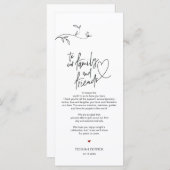 ミニマリモダンズムの配置設定サンキューカード プログラム (正面/裏面)