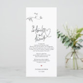 ミニマリモダンズムの配置設定サンキューカード プログラム (スタンド正面)