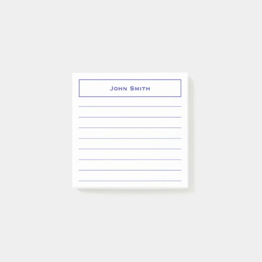 ミニマリ企業のスト（青/白） ポストイット (正面)