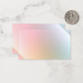 ミニマリ空白のスエレガントモダンテンプレート ノートカード (正面/裏面インサイチュ)