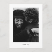 ミニマリ結婚ストの写真ありがとうポストカード ポストカード (正面)