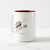 ミニマリ転がス寿司 ツートーンマグカップ (正面左)