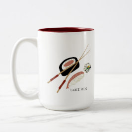 ミニマリ転がス寿司 ツートーンマグカップ